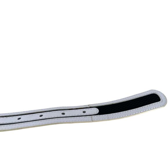 Nike Golf | S | Women\'s E.86 G-Flex Leather & Brushed Silver Buckle Harness Belt main image 8